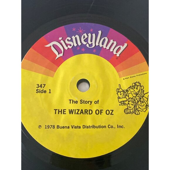 The Story of The Wizard of Oz 347 Book 33-1/2 RPM Record Disneyland Records 1978 - Picture 11 of 12